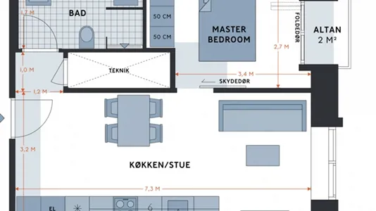 Lejligheder i Vesterbro - billede 2