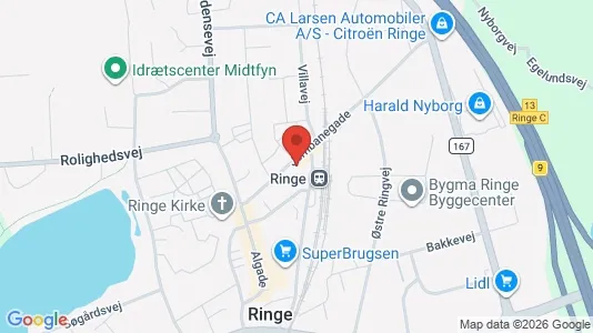 Lejligheder til leje i Ringe - Foto fra Google Street View