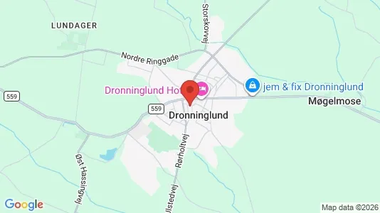 Rækkehuse til leje i Dronninglund - Foto fra Google Street View