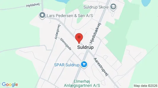 Lejligheder til leje i Suldrup - kort over placeringen