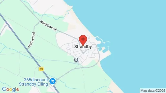 Grunde til salg i Strandby - Foto fra Google Street View