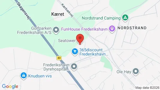 Lejligheder til leje i Frederikshavn - kort over placeringen