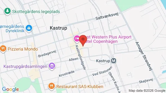 Lejligheder til salg i Kastrup - kort over placeringen