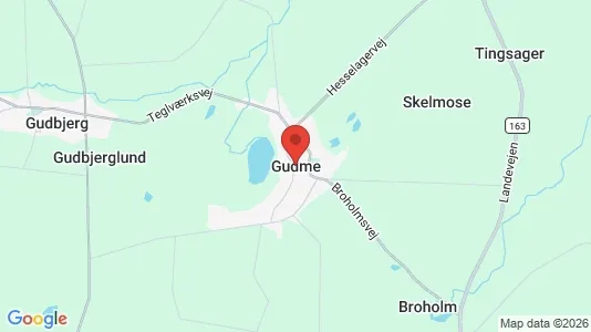 Huse til salg i Gudme - Foto fra Google Street View