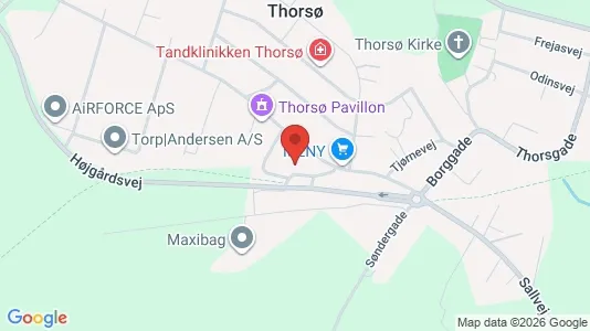 Lejligheder til leje i Thorsø - Foto fra Google Street View