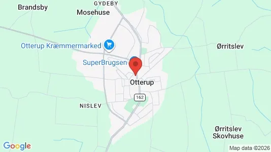 Grunde til salg i Otterup - kort over placeringen
