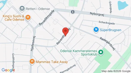 Lejligheder til leje i Odense C - kort over placeringen