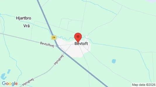Huse til salg i Bevtoft - kort over placeringen