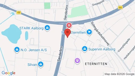 Lejligheder til leje i Aalborg Centrum - kort over placeringen