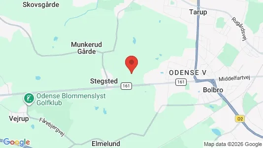 Lejligheder til leje i Odense V - kort over placeringen