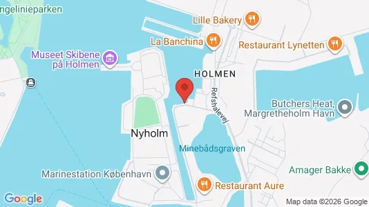 Lejligheder til salg i København K - kort over placeringen