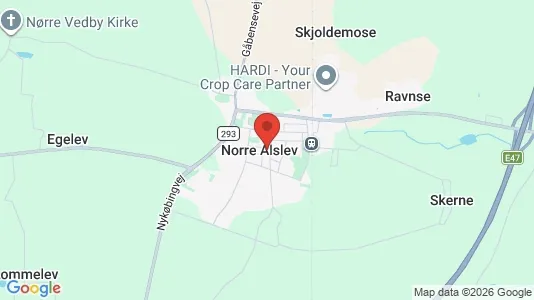 Grunde til salg i Nørre Alslev - Foto fra Google Street View