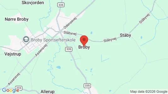 Grunde til salg i Broby - Foto fra Google Street View