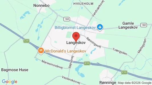 Huse til salg i Langeskov - Foto fra Google Street View