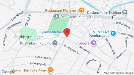 Lejligheder til leje i Kolding - kort over placeringen
