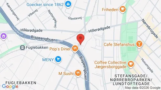 Lejligheder til leje i Frederiksberg - kort over placeringen