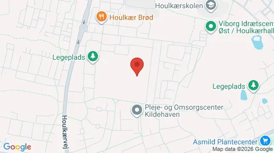 Lejligheder til leje i Viborg - kort over placeringen