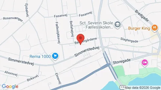 Lejligheder til leje i Haderslev - kort over placeringen