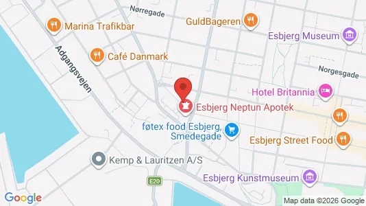 Lejligheder til leje i Esbjerg Centrum - Foto fra Google Street View