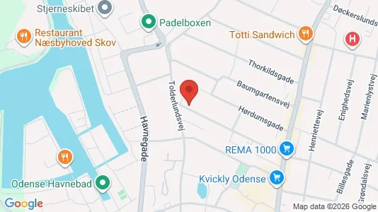 Lejligheder til leje i Odense C - Foto fra Google Street View