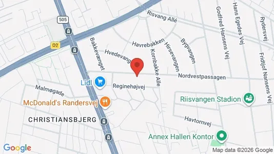 Lejligheder til leje i Århus N - kort over placeringen