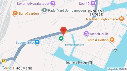 Lejligheder til leje i København SV - kort over placeringen