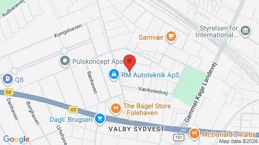 Lejligheder til leje i Valby - kort over placeringen