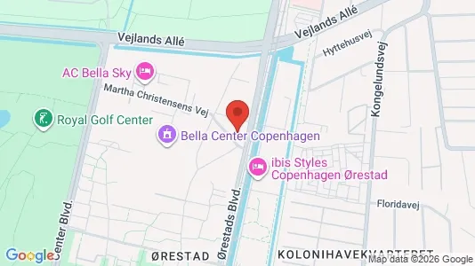 Lejligheder til leje i København S - kort over placeringen