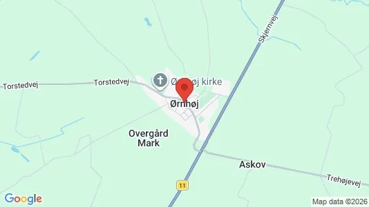 Huse til salg i Ørnhøj - Foto fra Google Street View