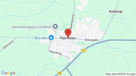 Huse til salg i Fjerritslev - Foto fra Google Street View