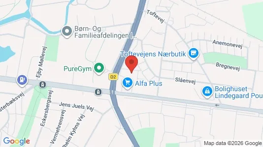Lejligheder til leje i Odense SØ - kort over placeringen