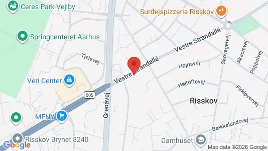 Lejligheder til leje i Risskov - kort over placeringen