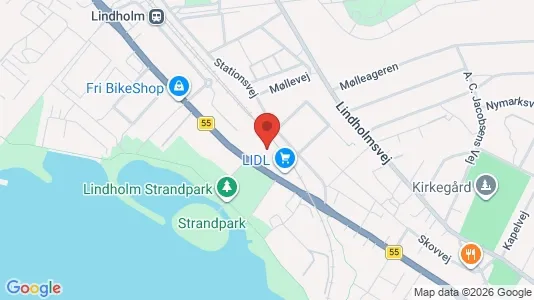 Værelser til leje i Nørresundby - kort over placeringen