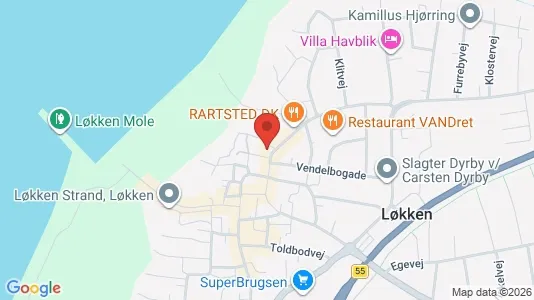 Lejligheder til salg i Løkken - Foto fra Google Street View