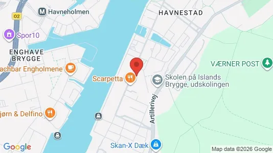 Lejligheder til leje i København S - kort over placeringen