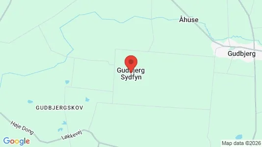 Huse til salg i Gudbjerg Sydfyn - kort over placeringen
