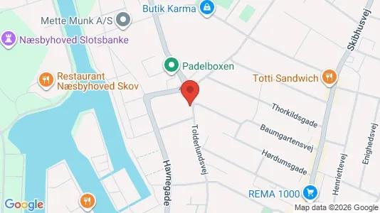 Lejligheder til salg i Odense C - kort over placeringen