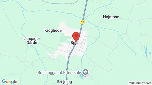Huse til salg i Spjald - Foto fra Google Street View