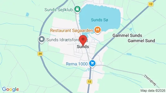 Huse til salg i Sunds - Foto fra Google Street View