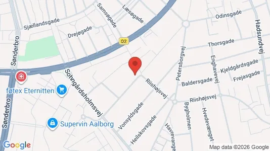 Lejligheder til leje i Aalborg Centrum - kort over placeringen