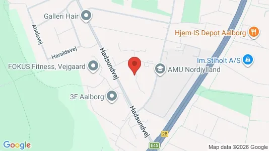 Lejligheder til leje i Aalborg Centrum - kort over placeringen
