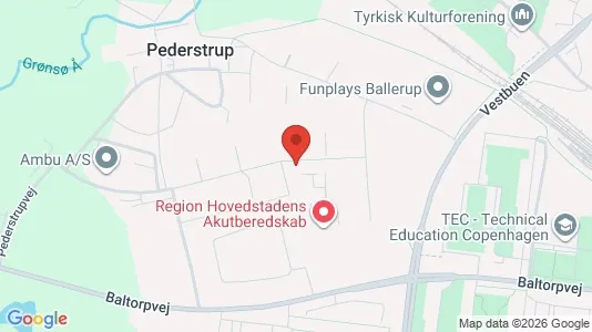 Lejligheder til leje i Ballerup - kort over placeringen