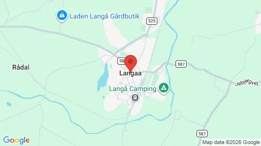 Huse til salg i Langå - Foto fra Google Street View