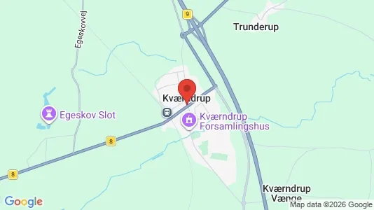 Huse til salg i Kværndrup - Foto fra Google Street View