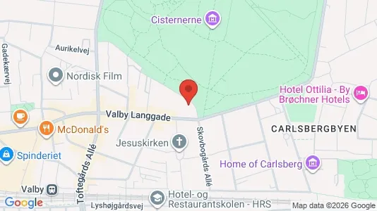 Lejligheder til leje i Frederiksberg - kort over placeringen