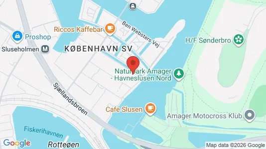 Lejligheder til leje i København SV - kort over placeringen