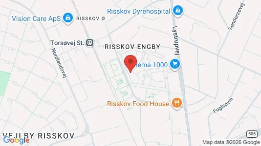 Lejligheder til leje i Risskov - kort over placeringen
