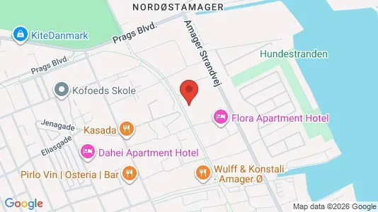 Lejligheder til leje i København S - kort over placeringen