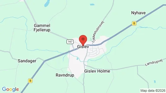 Lejligheder til leje i Gislev - Foto fra Google Street View