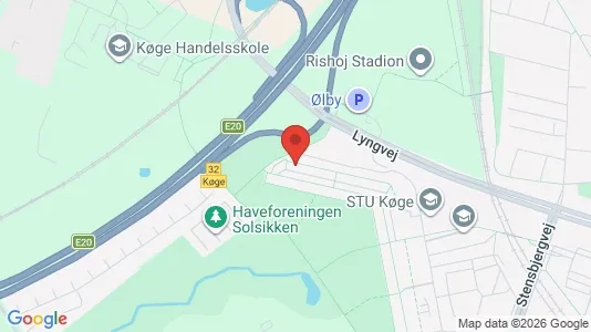 Lejligheder til leje i Køge - kort over placeringen